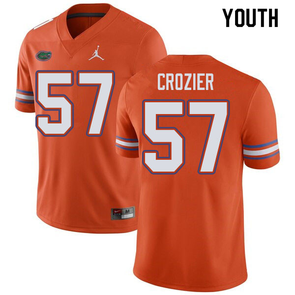 Jordan Brand Youth #57 Coleman Crozier Florida Gators College Football Jerseys Sale-Orange